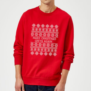 Make Christmas Greta Again Sweatshirt - Red