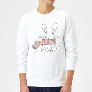 Christmas Rabbit Sweatshirt - White