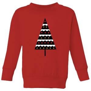 Dark Christmas Tree Kids' Sweatshirt - Red