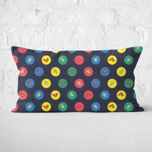 Twister Black Rectangular Cushion