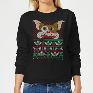 Gremlins Ugly Knit Women's Christmas Sweatshirt - Black