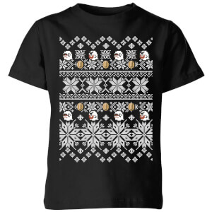 Nintendo Super Mario Retro Boo Kids' Christmas T-Shirt - Black