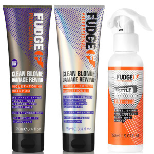 Fudge Clean Blonde Damage Rewind Bundle
