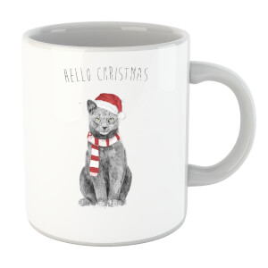 Hello Christmas Cat Mug