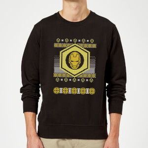 Iron Man Christmas Sweatshirt - Black