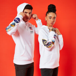 Sudadera capucha NASA Mission - Unisex - Blanco