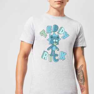 Rick and Morty Teddy Rick Men's T-Shirt - Grey