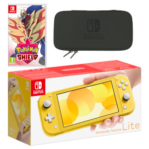 Nintendo Switch Lite (Yellow) Pokémon Shield Pack
