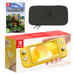 Nintendo Switch Lite (Yellow) Minecraft Pack