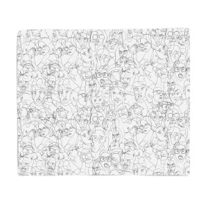 Faces Fleece Blanket