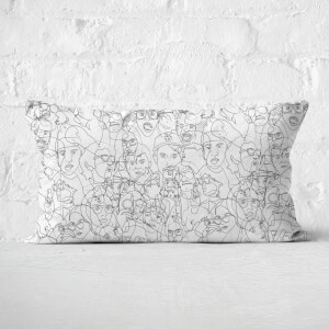 Faces Rectangular Cushion