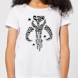 The Mandalorian Blaster Skull Women's T-Shirt - White