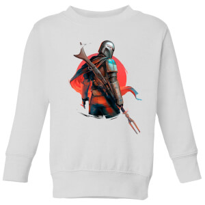 The Mandalorian Blaster Rifles Kids' Sweatshirt - White