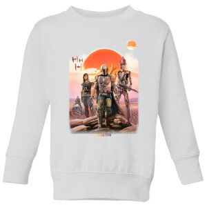The Mandalorian Warriors Kids' Sweatshirt - White