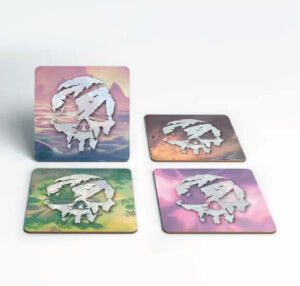 Sea of Thieves Logo Square Coaster Set