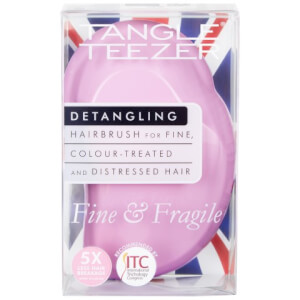 Tangle Teezer Fine & Fragile Detangling Hairbrush - Pink Dawn