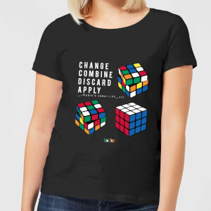 Change Combine Discard Apply Women's T-Shirt - Black