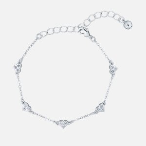 Ted Baker Women's Neleaha: Nano Heart Charm Bracelet - Silver/Crystal