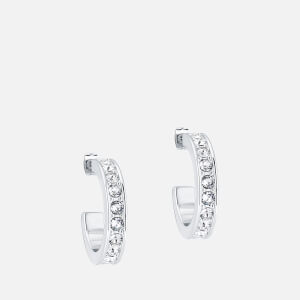 Ted Baker Women's Seanna: Small Crystal Hoop Earring - Silver/Crystal