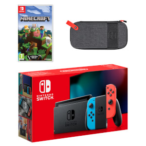 Nintendo Switch (Neon Blue/Neon Red) Minecraft Pack