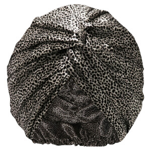 Slip Pure Silk Turban - Leopard