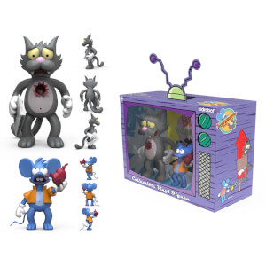 Kidrobot The Simpsons Itchy and Scratchy Medium Vinyl Figures