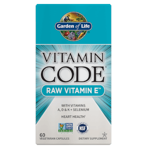 Vitamin Code Raw Vitamin E - 60 Capsules