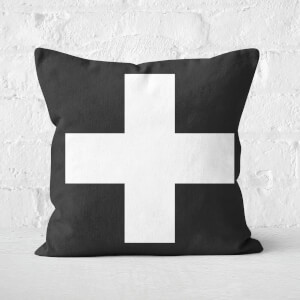 The Motivated Type Swiss Cross Square Cushion