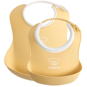BABYBJÖRN Baby Feeding Bib - Yellow (2 Pack)