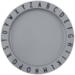 Design Letters Eat & Learn Tritan Deep Plate - Grey