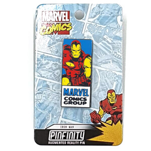 Marvel Iron Man Comic Augmented Reality Pin Badge