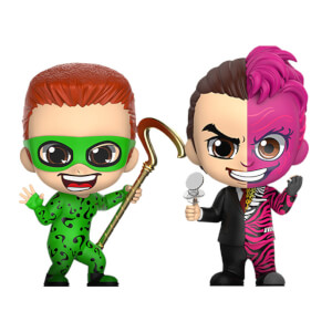 Hot Toys Batman Forever Cosbaby Mini Figures 2-Pack The Riddler & Two-Face 11 cm
