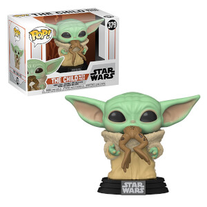 Star Wars The Mandalorian The Child Baby Yoda With Frog Funko Pop Vinyl Pop In A Box Uk