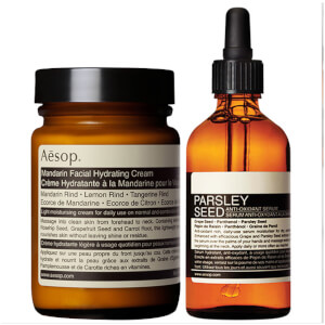 Aesop Mandarin Facial Cream and Parsley Seed Serum Duo