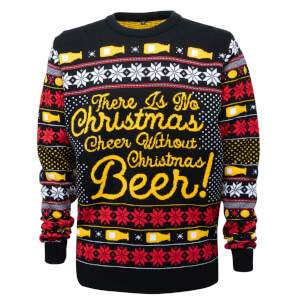 black mens christmas jumper