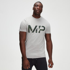 MP Men's Adapt drirelease® Camo Print T-shirt- Storm Grey Marl