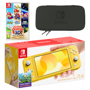 Nintendo Switch Lite (Yellow) Super Mario 3D All-Stars Pack