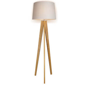 Poppy Tripod Floor Lamp - Natural 
