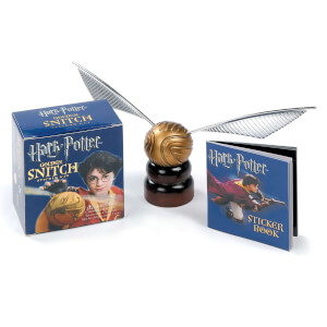 Statuette Vif d'Or + Livre Autocollants - Harry Potter (Édition Reliée)