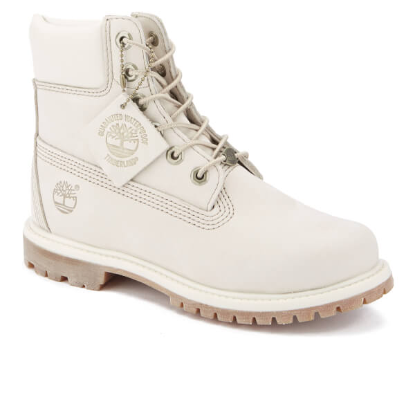 Timberland Women's 6 Inch Premium Boots - Winter White Waterbuck Womens ...