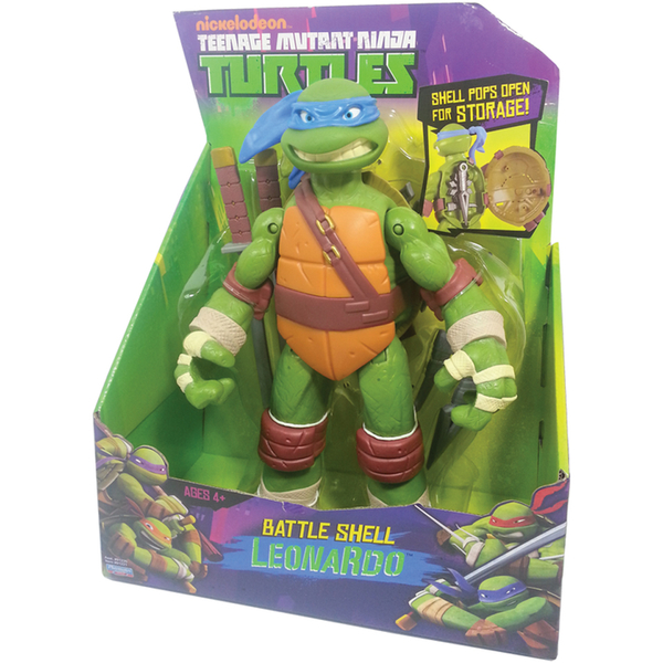 Teenage Mutant Ninja Turtles Leonardo Battle Shell Action Figure Toys
