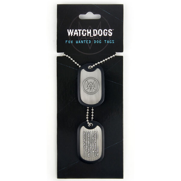 Watch Dogs Fox Wanted Dog Tags Merchandise Zavvi