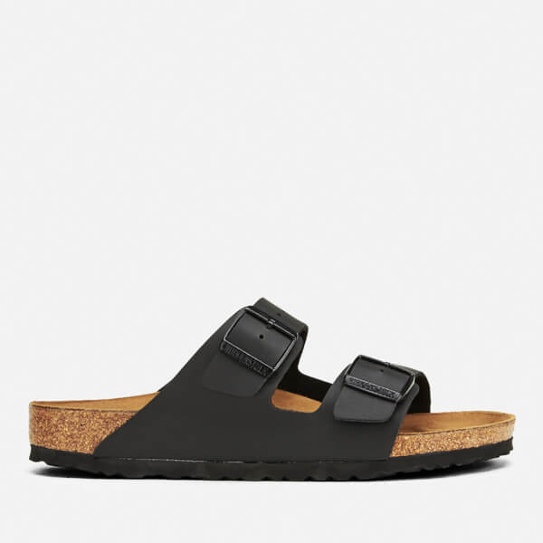 Birkenstock Men's Arizona Double Strap Sandals Black Mens Footwear