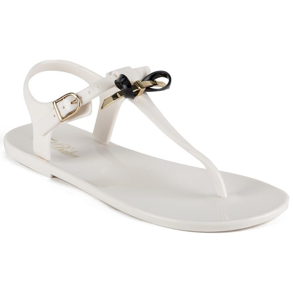Ted Baker Women's Verona Bow Jelly Sandals - Cream/Black - FREE UK Delivery