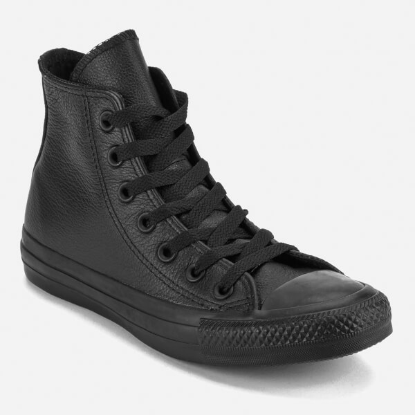 chuck taylor all star leather high top black mono