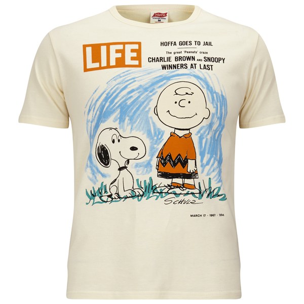 TSPTR Men's Life x Peanuts TShirt Antique White Free UK Delivery