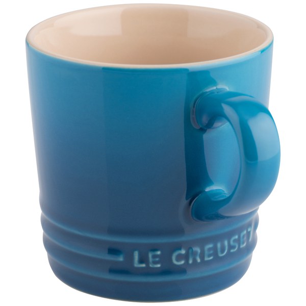Le Creuset Stoneware Cappuccino Mug, 200ml Marseille Blue Homeware