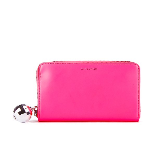 Lulu Guinness Women&#39;s Continental Wallet - Neon Pink - Free UK Delivery over £50