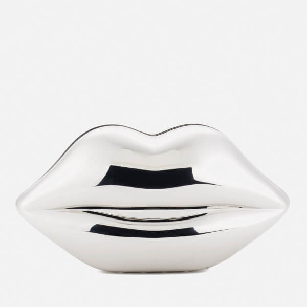 Lulu Guinness Women's Lips Clutch Bag - Silver