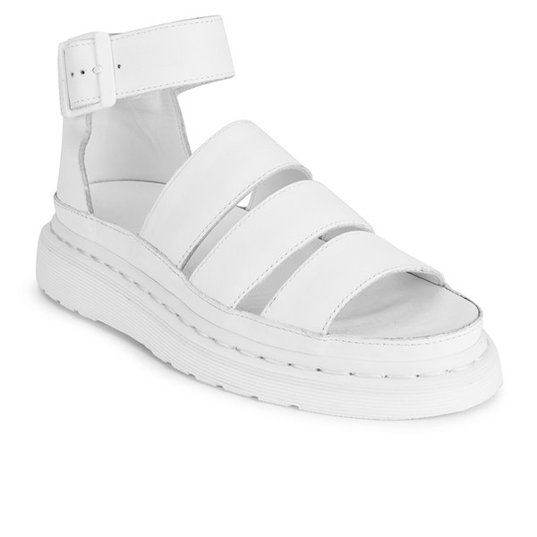 Dr. Martens Women's Shore Clarissa Chunky Strap Leather Sandals - White ...